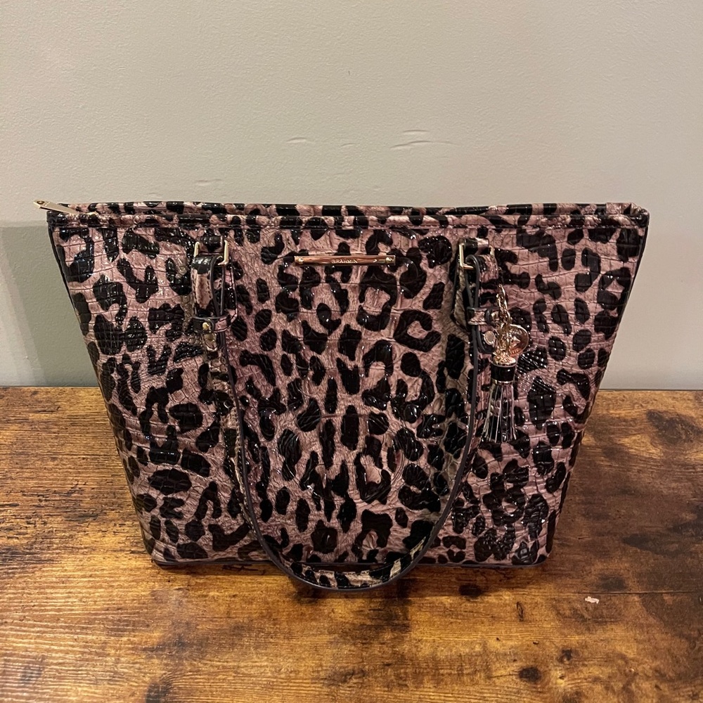 Brahmin Snow Leopard medium Asher